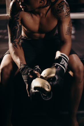 Boxing training session at Bennetts Boxing Gym
